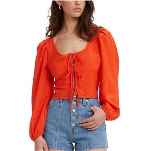Levi's Embry Tie Blouse